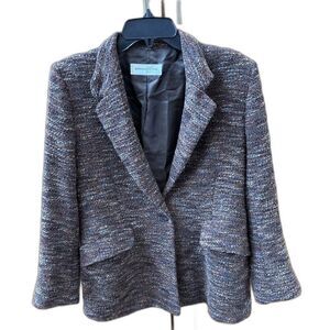 Bernard Zins Paris 10 Jacket Women Wool Blend France Blazer Buttons Lined Pocket